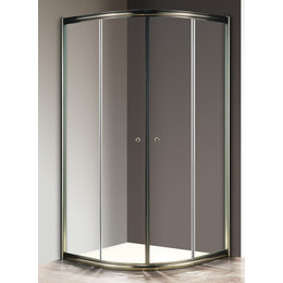 Душевое ограждение Cezares Giubileo R-2 80х80 см, бронза/прозрачное фото 