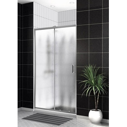 Душевая дверь BelBagno 140 см UNO-195-BF-1-140-CH-CR, хром/шиншила фото 