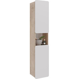 Пенал подвесной Lemark Olivia 35 см LM08OL35P, дуб кантри/белый глянец фото 