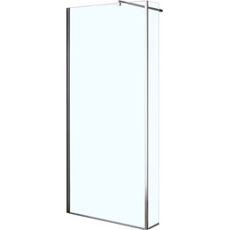 Душевая перегородка Loranto Walk-in 100 см CS-L801 100, хром/прозрачное фото 