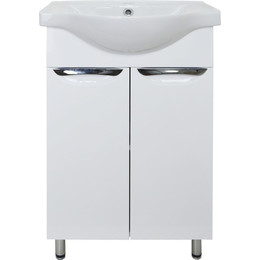 Тумба напольная с раковиной Стиль 50 см, белый фото 