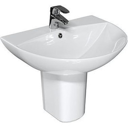 Раковина с полупьедесталом Mirsant Rock 56 см фото 