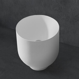 Раковина-чаша Abber Stein 40 см AS2618, белый матовый фото 