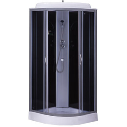 Душевая кабина Loranto CS-6611 G 100х100 см, хром/тонированное фото 