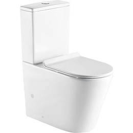 Унитаз-компакт безободковый Azario Maro AZ-2125 с тонкой крышкой микролифт фото 