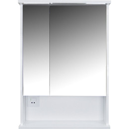 Зеркало-шкаф Стиль Арфа 60 см, белый фото 