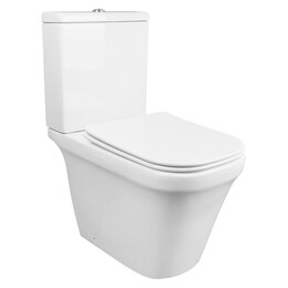 Унитаз-компакт безободковый Azario Candy AZ-1503B с крышкой микролифт фото 