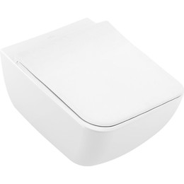 Унитаз подвесной безободковый Villeroy&Boch Venticello 4611RL01 с крышкой микролифт фото 