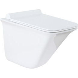 Унитаз подвесной безободковый Azario Felice 0054 с крышкой микролифт фото 