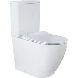 Унитаз-компакт безободковый Azario Grado AZ-2141 с крышкой микролифт фото 