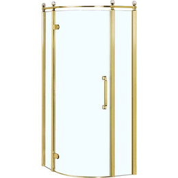 Душевое ограждение Azario Ontario AZ-NBB2231-L 90х90 см (стекло 8 мм) золото/прозрачное фото 