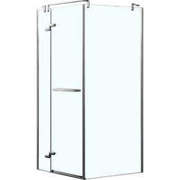 Душевое ограждение Azario Montreal AZ-NWG1231-L 90х90 см (стекло 8 мм) алюминий/прозрачное фото 