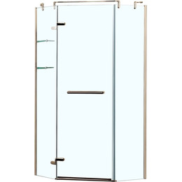 Душевое ограждение Azario Montreal AZ-NWG3231 90х90 см (стекло 8 мм) золото/прозрачное фото 