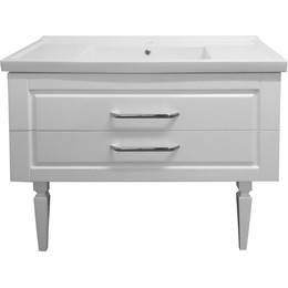 Тумба напольная с раковиной Azario Elegant 100 см, белый фото 