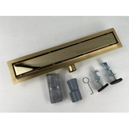 Трап TIM 50 см BAD485002GP, золото глянцевое (под плитку) фото 