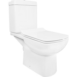 Унитаз-компакт Creo Ceramique Tours с крышкой микролифт фото 