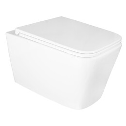 Унитаз подвесной безободковый Azario AZ-0057 с крышкой микролифт фото 