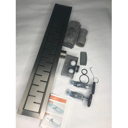 Трап TIM 40 см BAD474002GY, воронёная сталь фото 