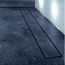 Трап Zeissler 70 см BAD557002BK, чёрный матовый (под плитку) фото 