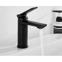 Смеситель для раковины Belz B10572-7, чёрный матовый фото 