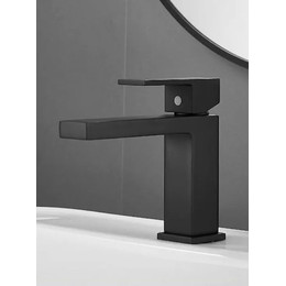 Смеситель для раковины Belz B10672-7, чёрный матовый, Цвет производителя: чёрный матовый фото 