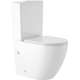 Унитаз-компакт безободковый Sole Pandora 3 с тонкой крышкой микролифт фото 