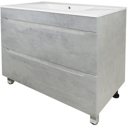 Тумба напольная с раковиной Loranto Florena 80 см CS00086992 (раковина Leon 80) светлый бетон фото 
