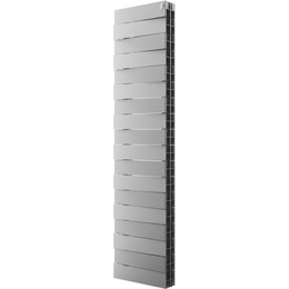 Вертикальный радиатор Royal Thermo PianoForte Tower 300 Silver Satin 380х1440 мм (18 секций) фото 