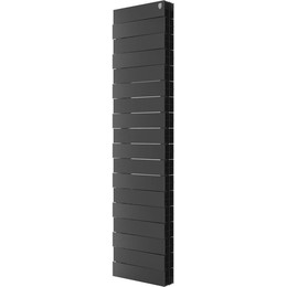 Вертикальный радиатор Royal Thermo PianoForte Tower 300 Noir Sable 380х1440 мм (18 секций) фото 