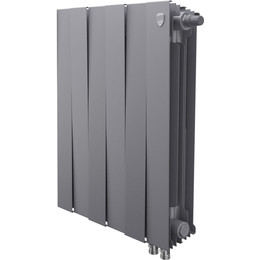 Радиатор Royal Thermo PianoForte 500 Silver Satin VDR80 480х590 мм (6 секций) фото 