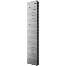 Вертикальный радиатор Royal Thermo PianoForte Tower 300 Silver Satin 380х1760 мм (22 секции) фото 