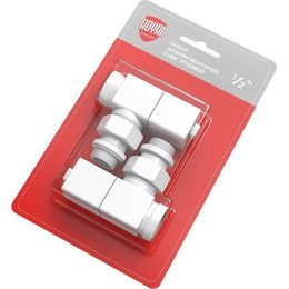 Вентиль для радиатора угловой Royal Thermo Cube 1/2" RTE 56.0007, белый фото 
