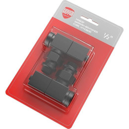 Вентиль для радиатора угловой Royal Thermo Cube 1/2" RTE 56.0009, чёрный фото 