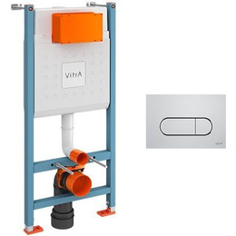 Инсталляция для унитаза Vitra V-Fix Core 800-1873 (кнопка смыва хром) фото 
