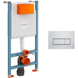 Инсталляция для унитаза Vitra V-Fix Core 800-1875 (кнопка смыва хром) фото 