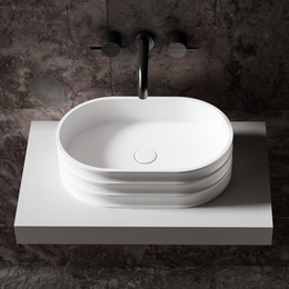 Раковина-чаша Abber Stein 56 см AS2650, белый матовый фото 