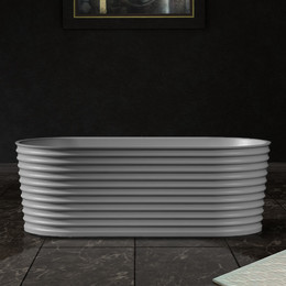 Ванна отдельностоящая Abber Stein 170x80 см AS9650, белый матовый фото 