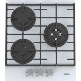 Газовая варочная поверхность Korting HGG 4825 CTW (белое стекло) фото 