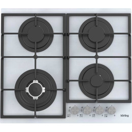 Газовая варочная поверхность Korting HGG 6734 CTW (белое стекло) фото 