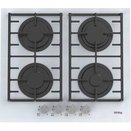 Газовая варочная поверхность Korting HGG 6805 CW (белый стекло) фото 