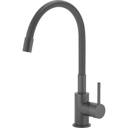 Смеситель для кухни Santek Тесио WH5A44012N001, чёрный матовый фото 