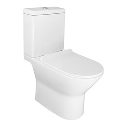 Унитаз-компакт безободковый Azario Mons AZ-76004 с тонкой крышкой микролифт фото 