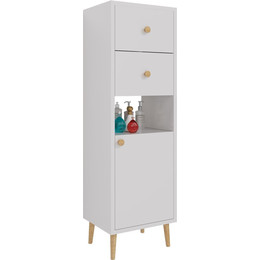 Шкаф напольный Dreja Luno 35 см 99.2005, белый глянцевый фото 