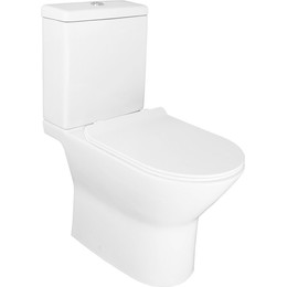 Унитаз-компакт безободковый Azario Mons AZ-76004 с тонкой крышкой микролифт фото 