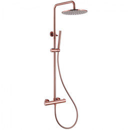 Душевая стойка с термостатом Abber Kreis AF8160RG, розовое золото, Цвет производителя: розовое золото фото 