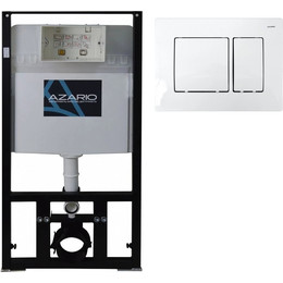 Инсталляция для подвесного унитаза Azario AZ-8010-1000 (кнопка смыва белая AZ-8200-0032) фото 
