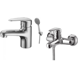 Набор смесителей Lemark: Смеситель для ванны Pramen LM3302C + cмеситель для раковины Pramen LM3306C фото 