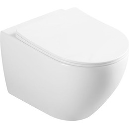 Унитаз подвесной безободковый Vincea Esse VT1-211 с тонкой крышкой микролифт фото 