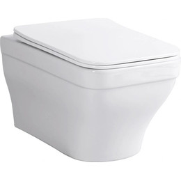 Унитаз подвесной безободковый Aquanet Elegant W LX-1163 280960 с тонкой крышкой микролифт фото 