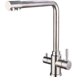 Смеситель для кухни Esko K24, никель матовый фото 